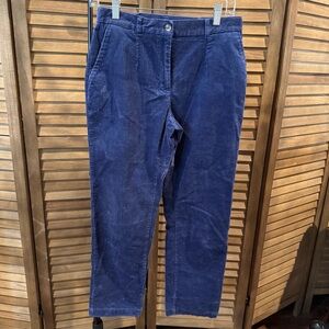 Appleseeds Petite Corduroy Button Pants Navy Blue Size 6P